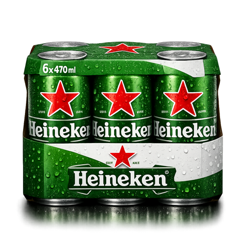 CERVEZA HEINEKEN LATA 470 CC SIX PACK