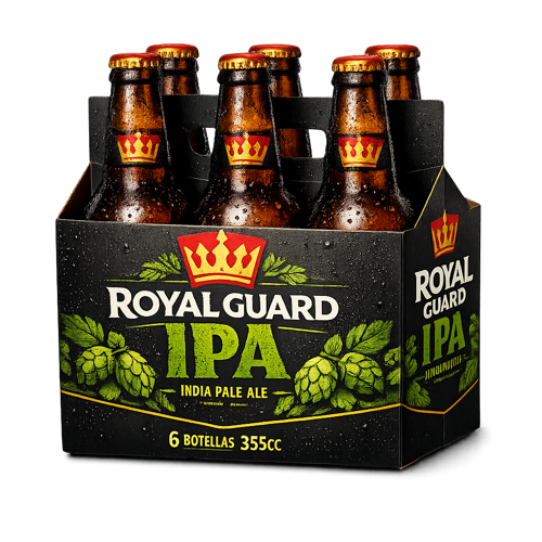 PY Cerveza Royal Guard Ipa botella 6 pack 355 cc PY