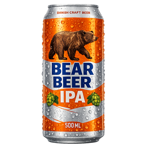 CERVEZA BEAR BEER IPA 500 ML