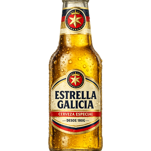CERVEZA ESTRELLA GALICIA LAGER 330 CC