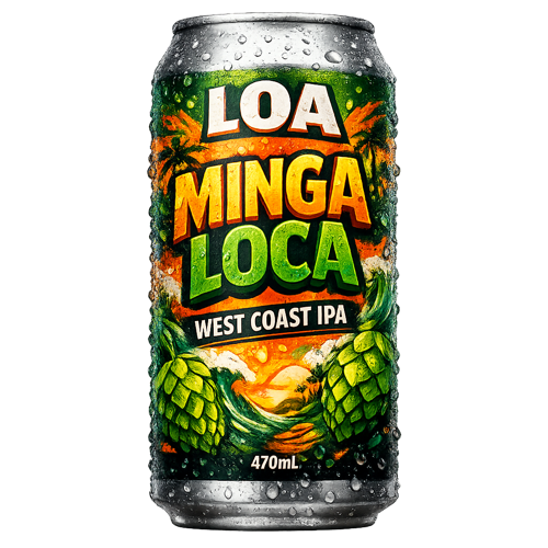 CERVEZA LOA MINGA LOCA WEST COAST IPA 470ML