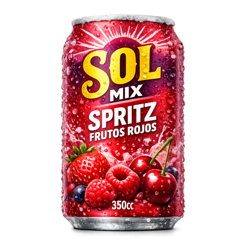 CERVEZA SOL MIX SPRITZ FRUTOS ROJOS 350CC