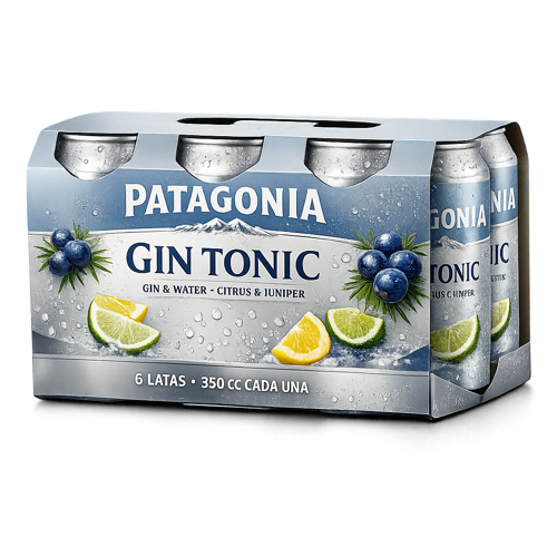 CERVEZA PATAGONIA GIN TONIC SIX PACK 350CC