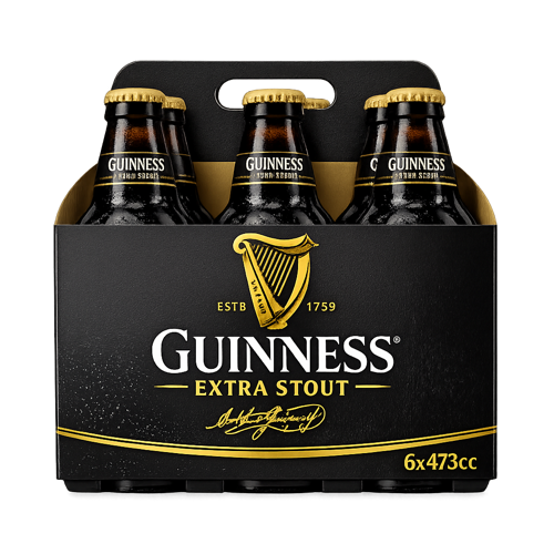 SIX PACK GUINNES LATA 473 CC