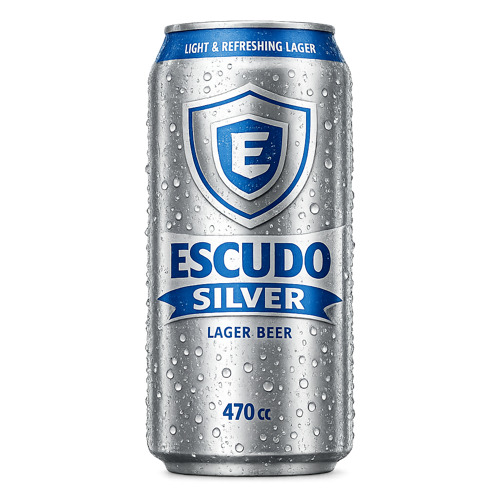 CERVEZA ESCUDO SILVER LATA 470 CC